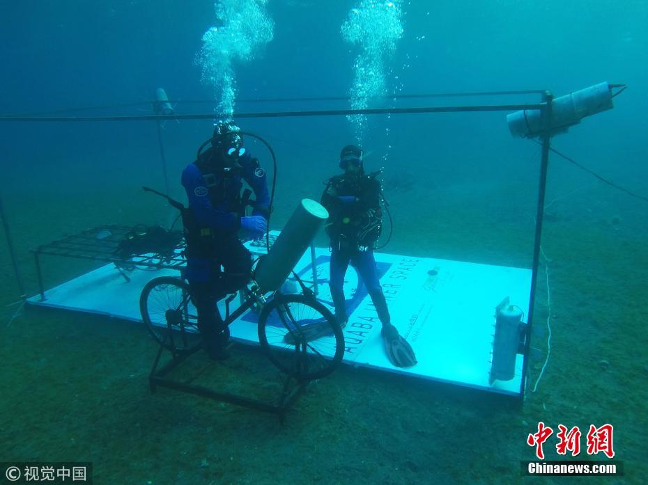 约旦男子完成48小时潜水 欲挑战海底停留6天世界纪录