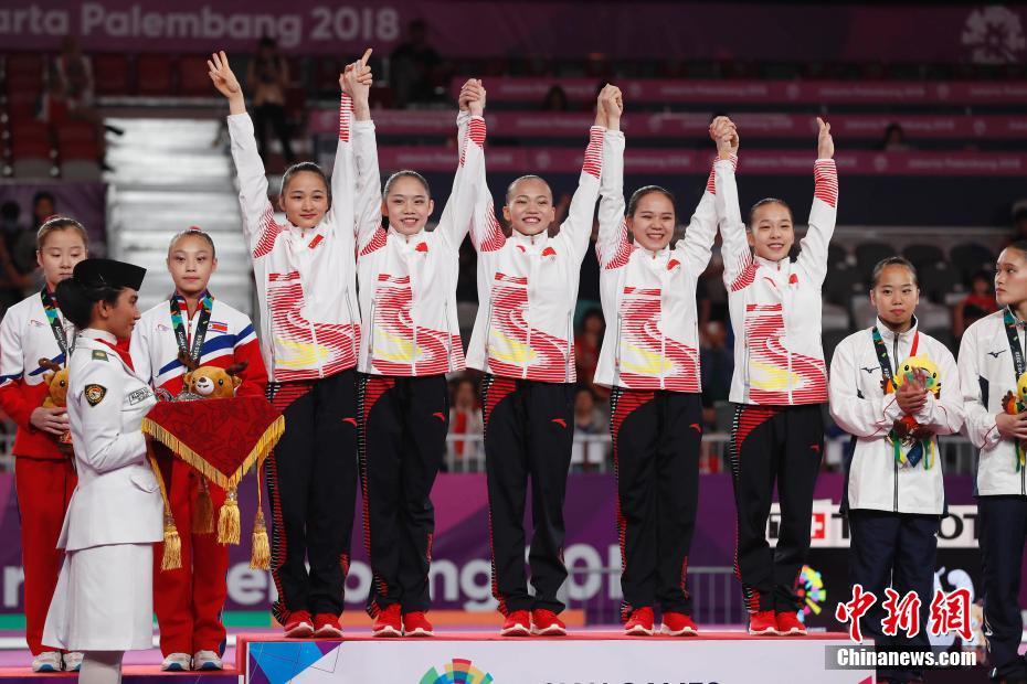 中国体操女团亚运12连冠！