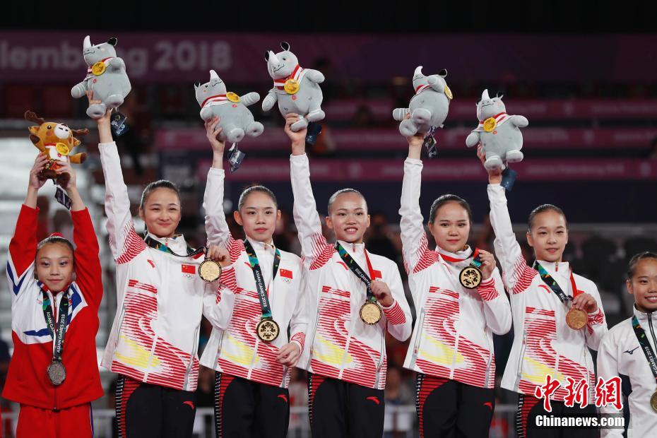 中国体操女团亚运12连冠！